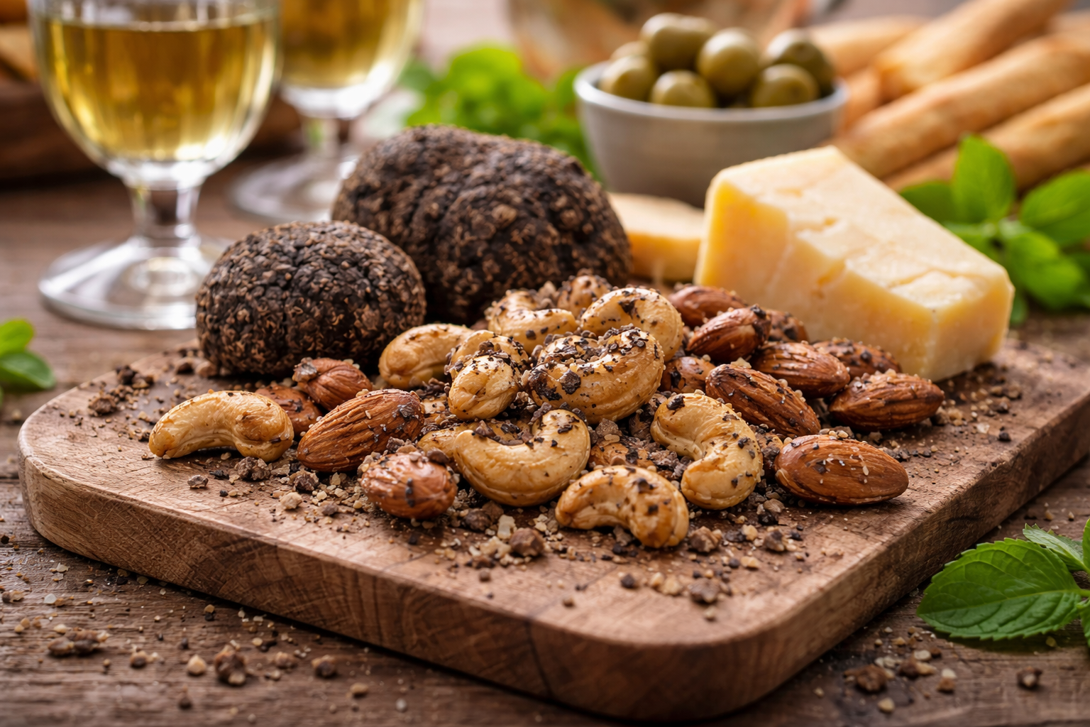 Duo Cajou Amande à la truffe d'été 1,4% BIO - BIO'N TRUFFE